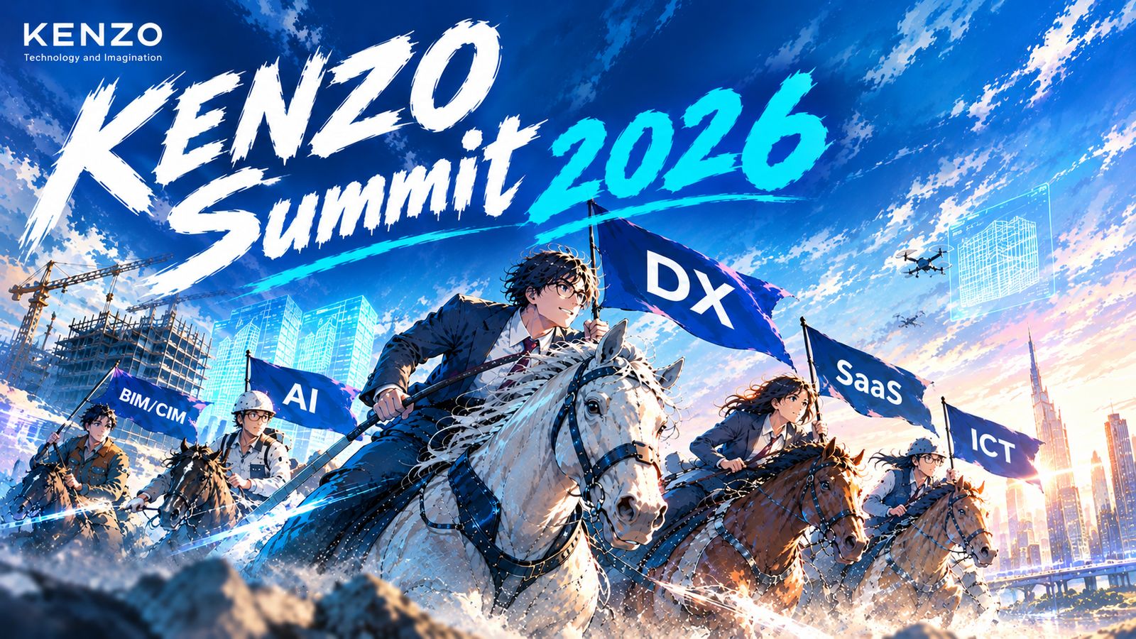 KENZO Summit 2026 ― 建設業界DX／ICTを先導する旗手たちによる事例発表と交流の場 2026年11月10日（火）